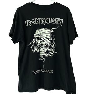 Vintage Iron Maiden Powerslave graphic band T-Shirt mummy rock heavy metal M